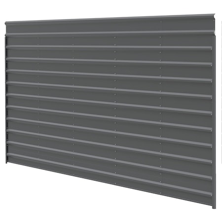 Arrow Storage Products 24ft.x9ft. Charcoal One Sided Steel Carport Enclosure ECL2409CCX1